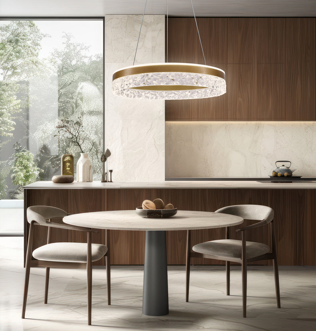 Suspension LED Acier Composite Doré · Frozi · photo 4