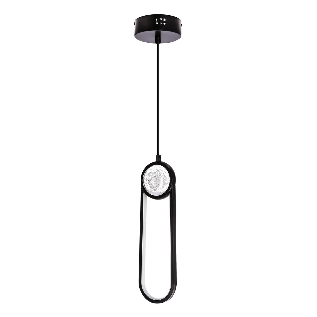 Suspension LED Noir · Lacrima