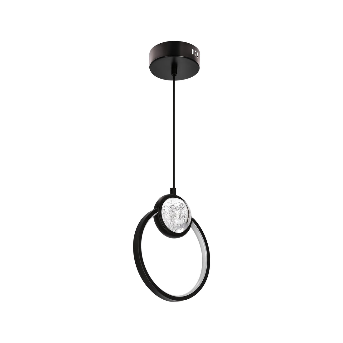 Suspension LED Noir · Lacrima