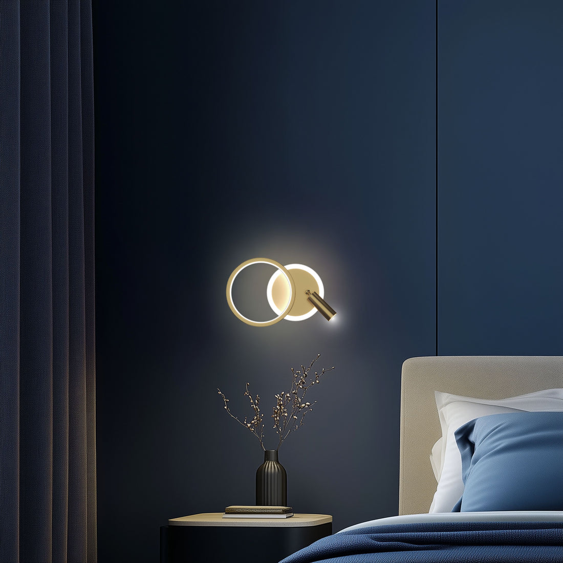 Applique murale 3 Lampes LED Doré · Monet · photo 3