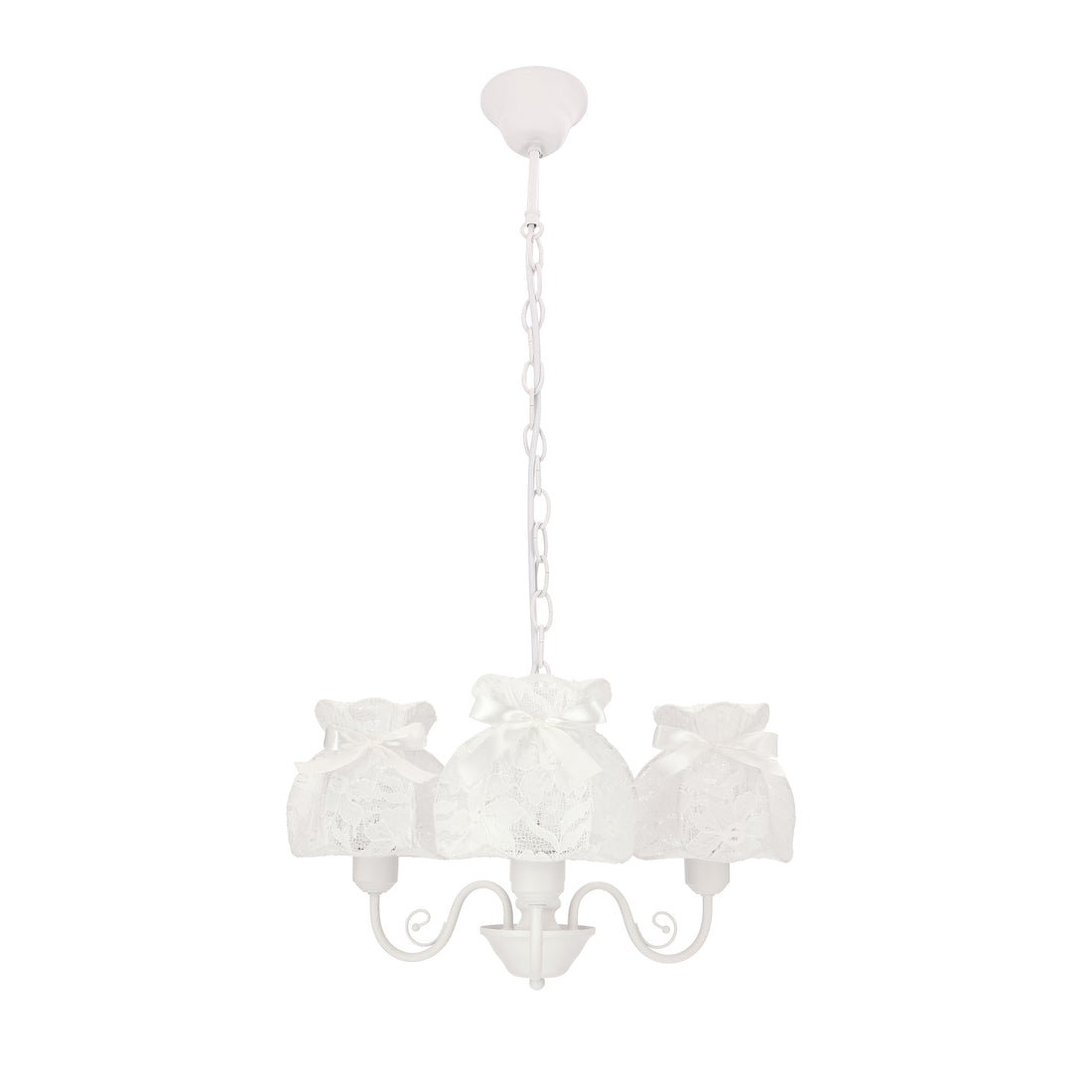 Suspension 3 Lampes Blanc E27 · Rossini