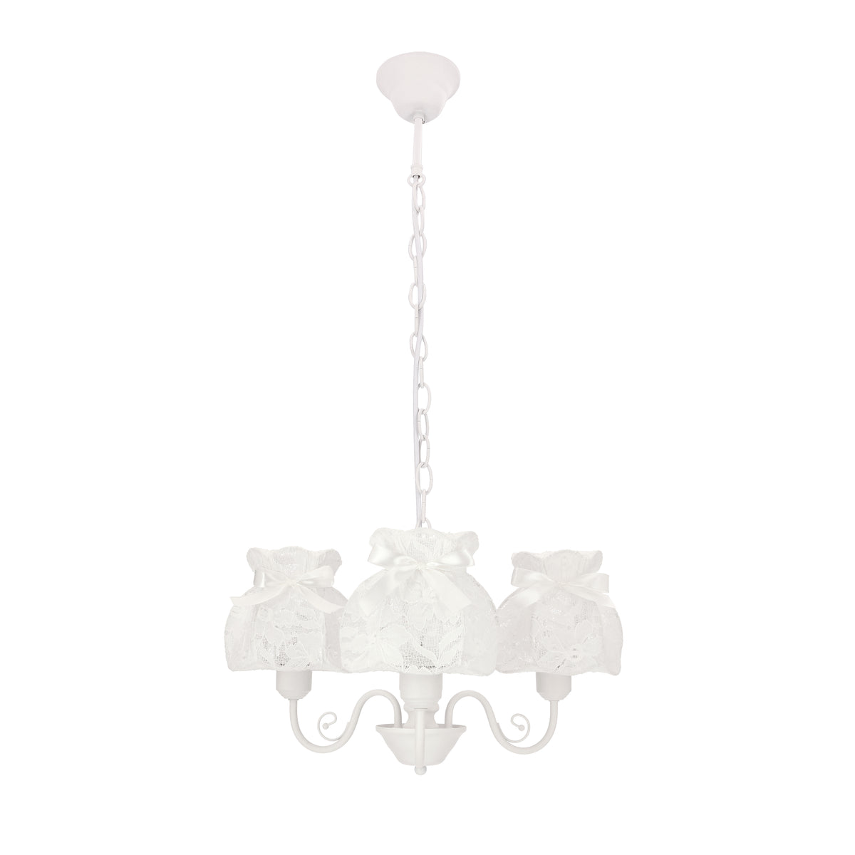 Suspension 3 Lampes Blanc E27 · Rossini