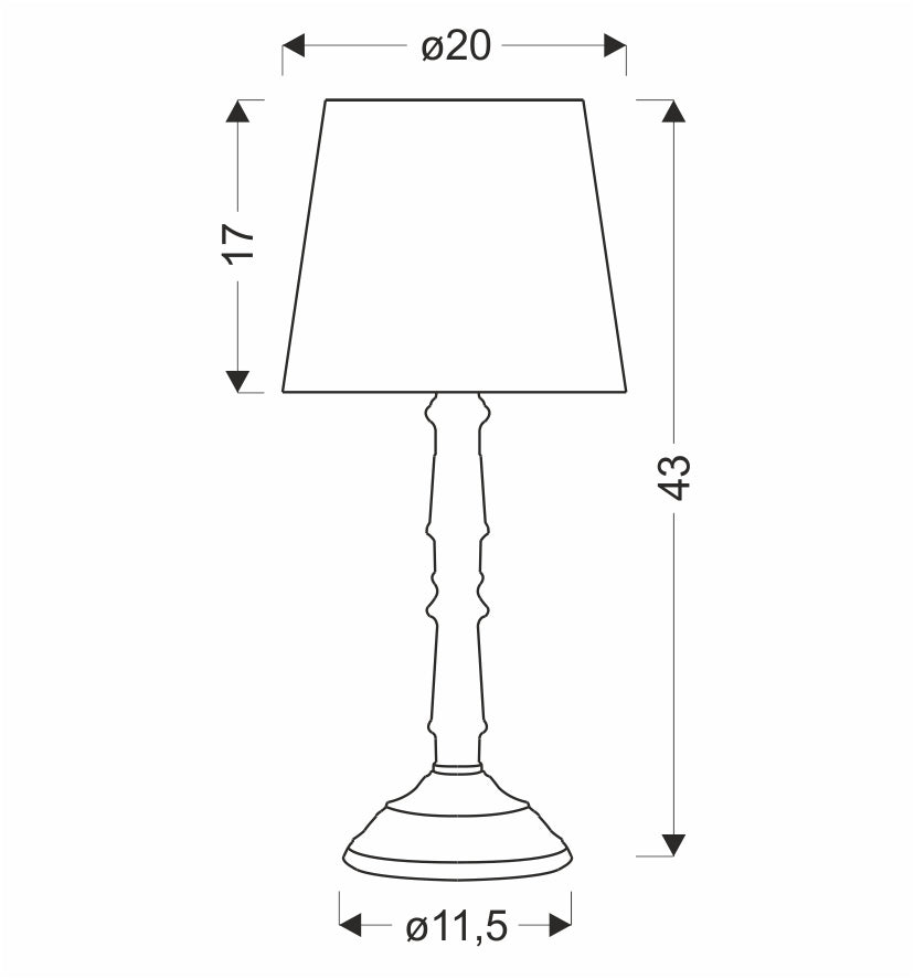 Lampe à poser Acier Tissu Gris · photo 3