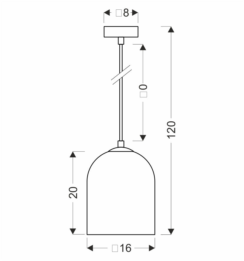 Suspension Métal Verre Fumé · Klea · photo 5