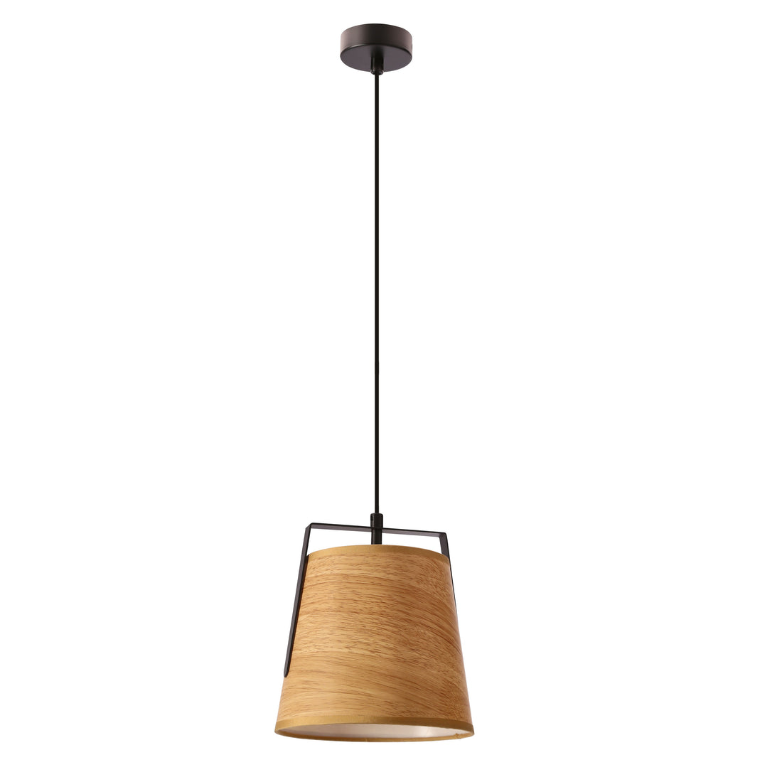 Suspension Acier Noir E27