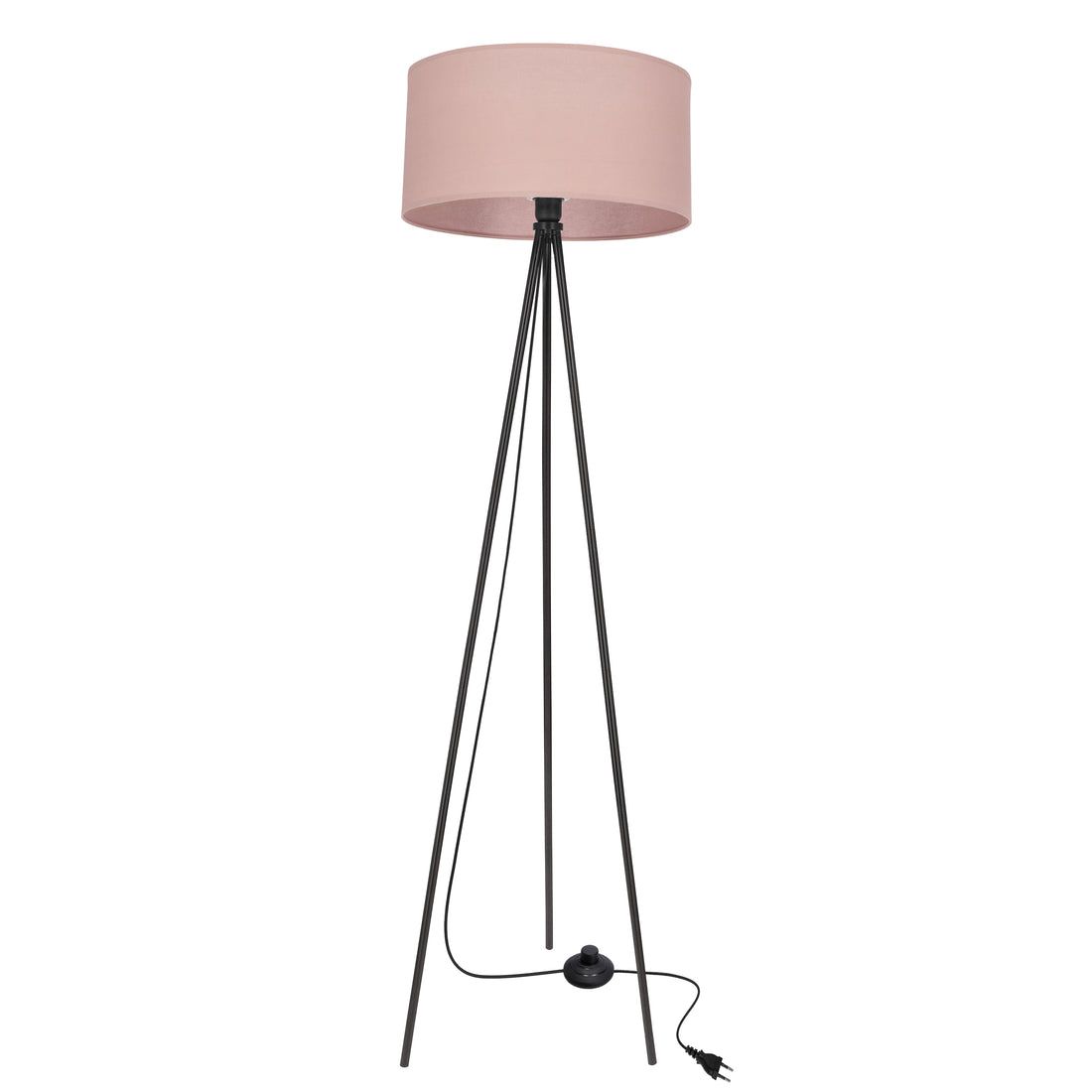 Lampadaire Acier Tissu Noir · Shanti