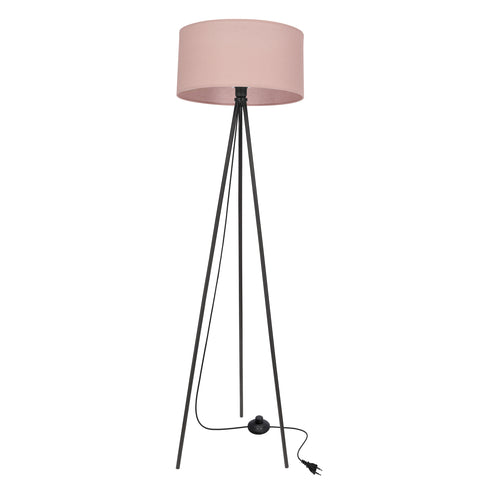 Lampadaire Acier Tissu Noir · Shanti