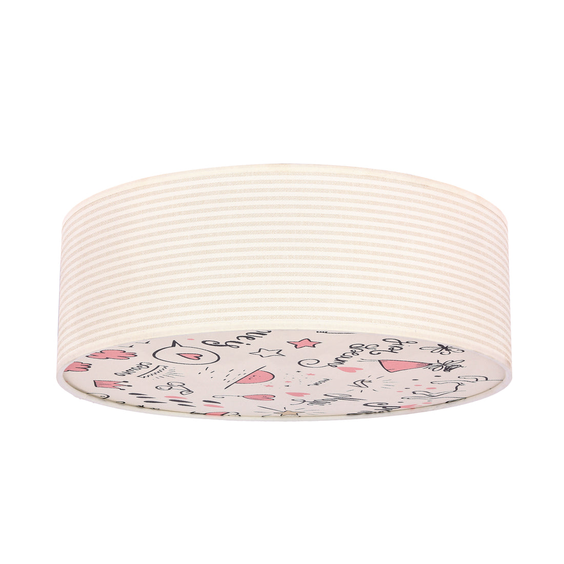 Plafonnier 2 Lampes Acier Blanc