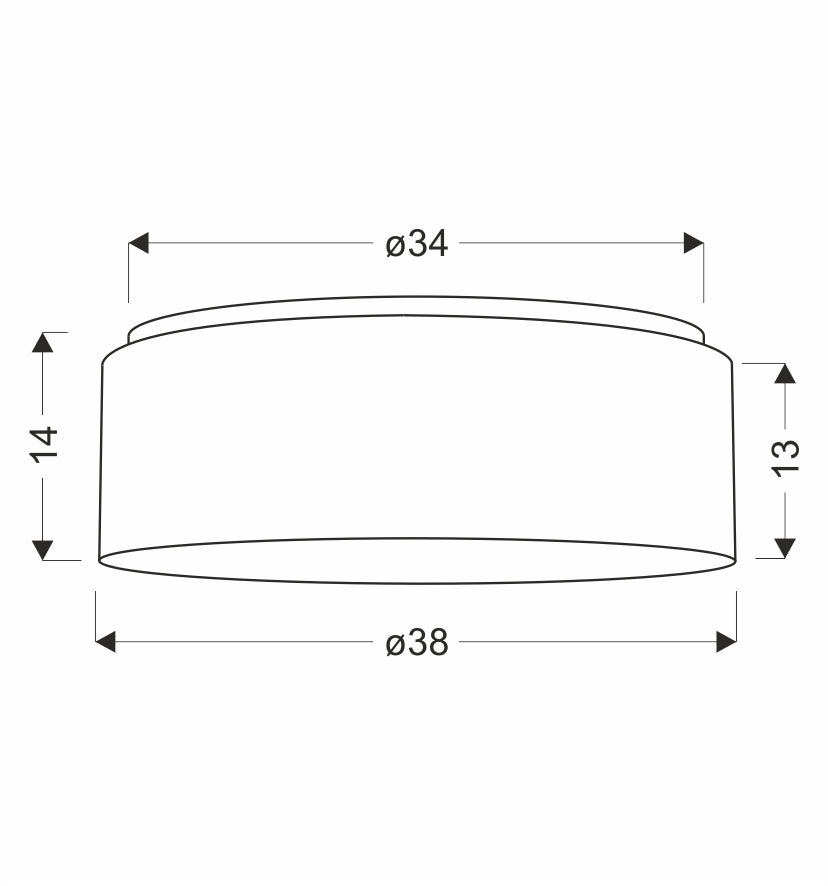 Plafonnier 2 Lampes Acier Blanc · photo 3