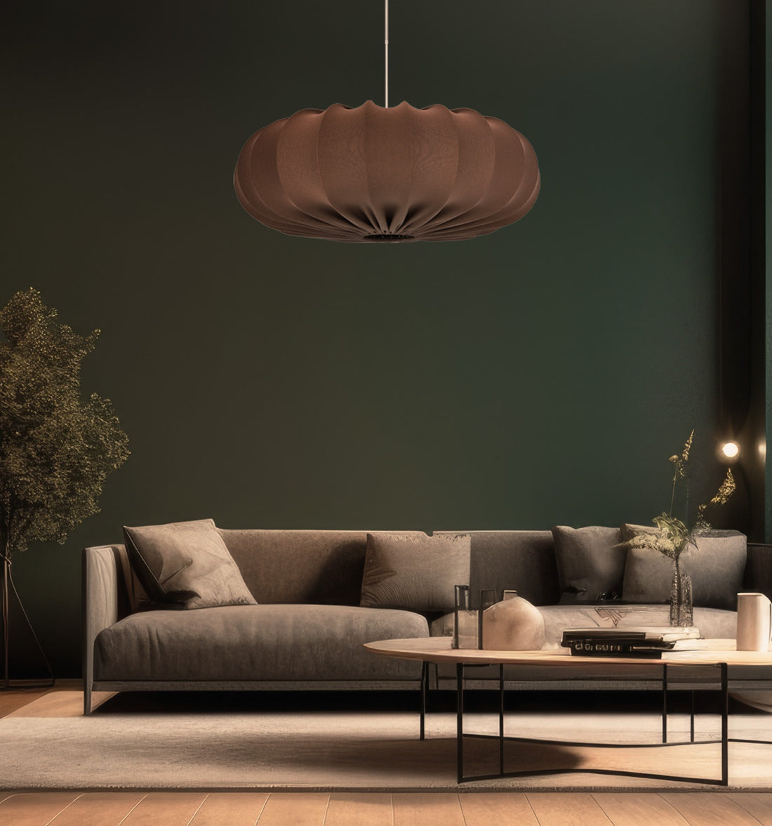 Suspension Marron E27 · Cafe · photo 2