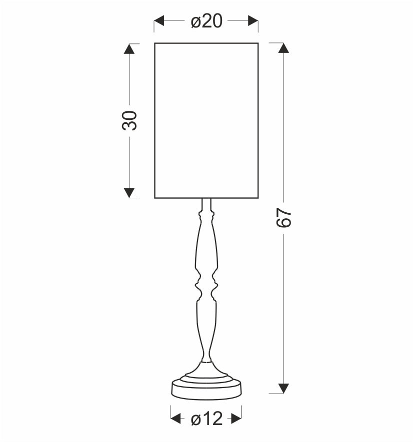 Lampe à poser Acier Tissu Gris · photo 5
