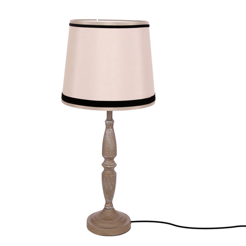 Lampe à poser Acier Tissu Gris