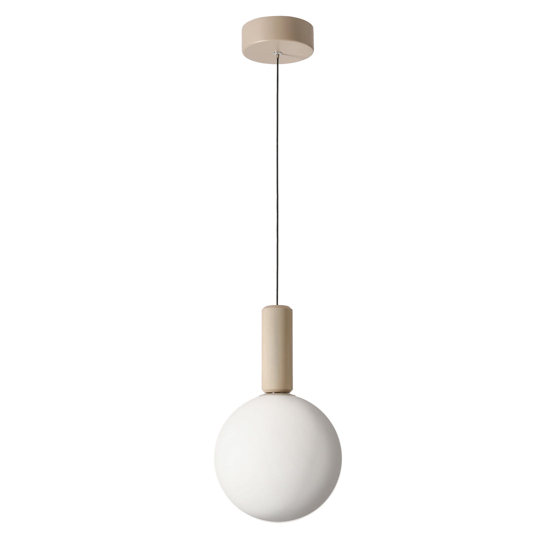 Suspension Métal Verre Blanc · Testa