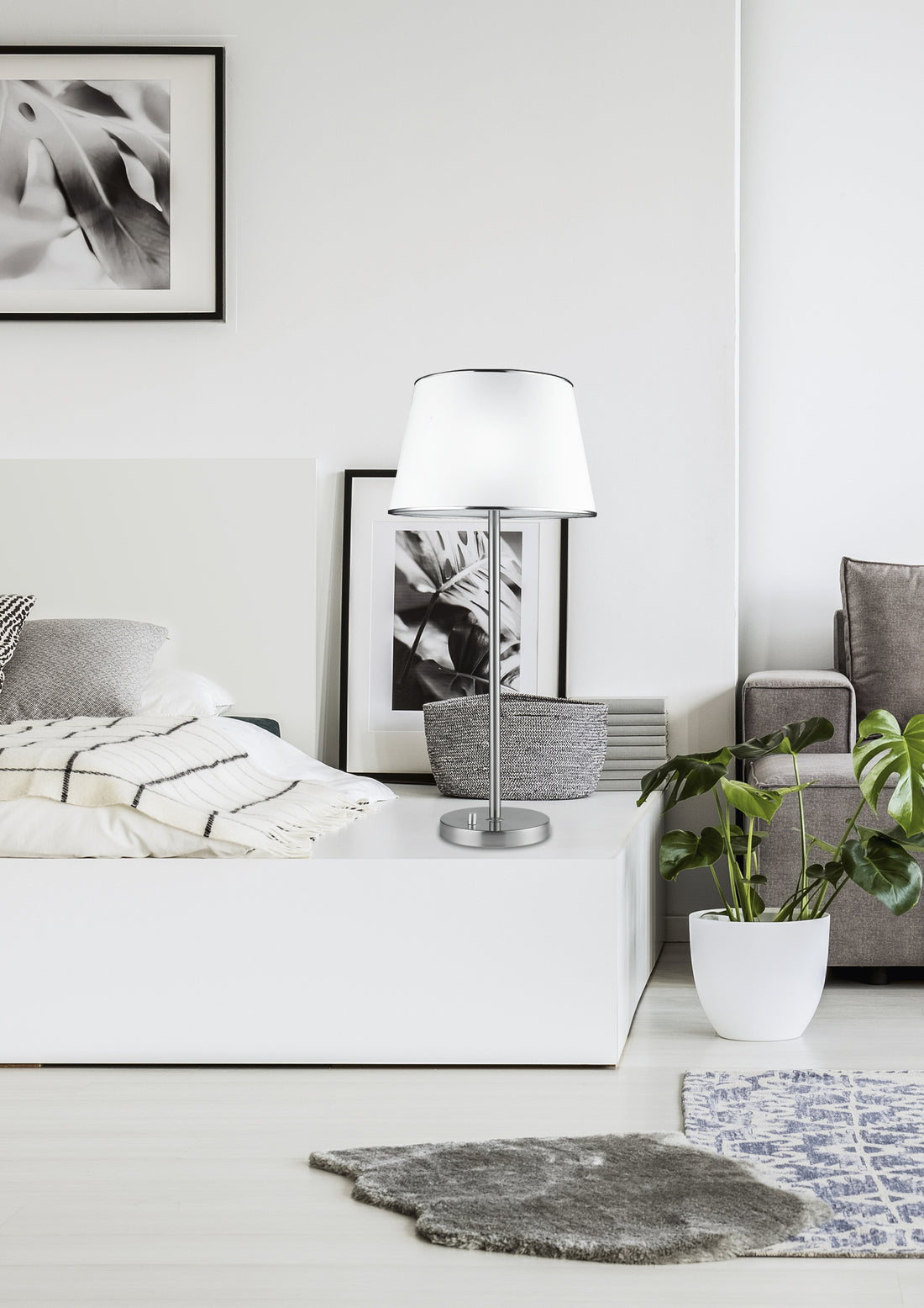 Lampe à poser Acier Tissu Satiné · Ibis · photo 2