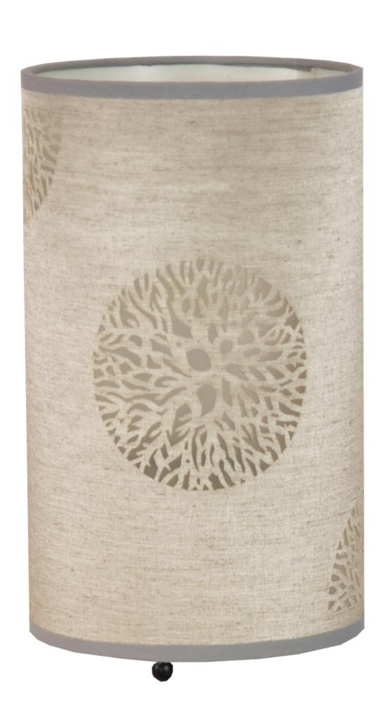 Lampe à poser Acier Tissu Beige · Perla