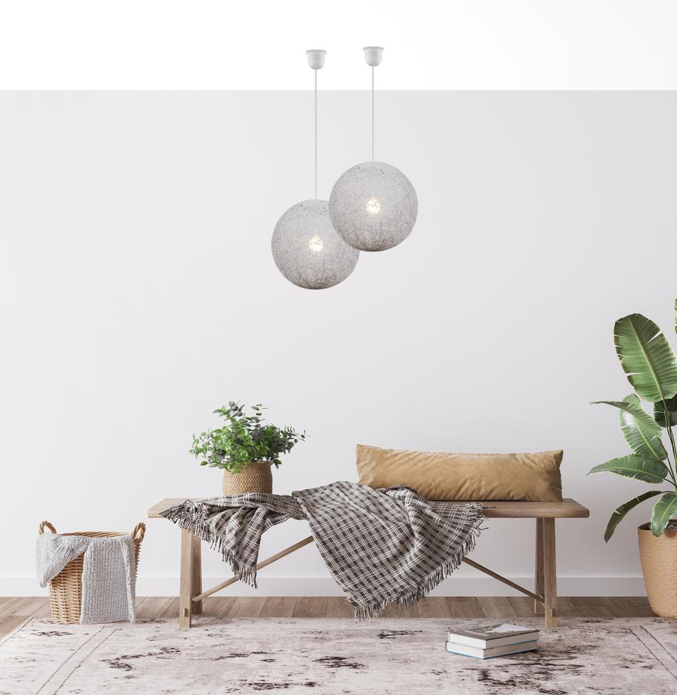 Suspension Composite Blanc E27 · Caruba · photo 3