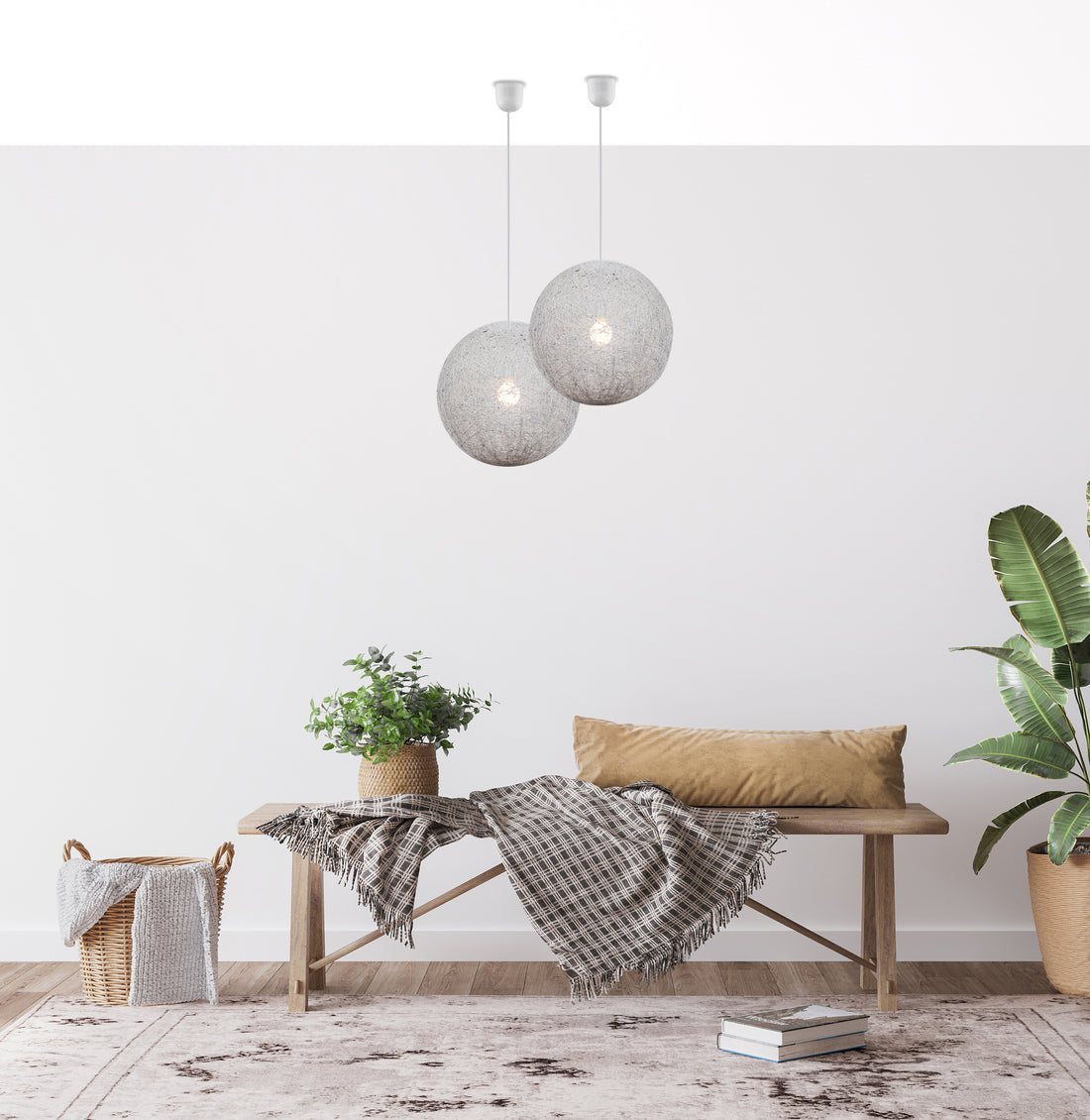 Suspension Composite Blanc E27 · Caruba · photo 2