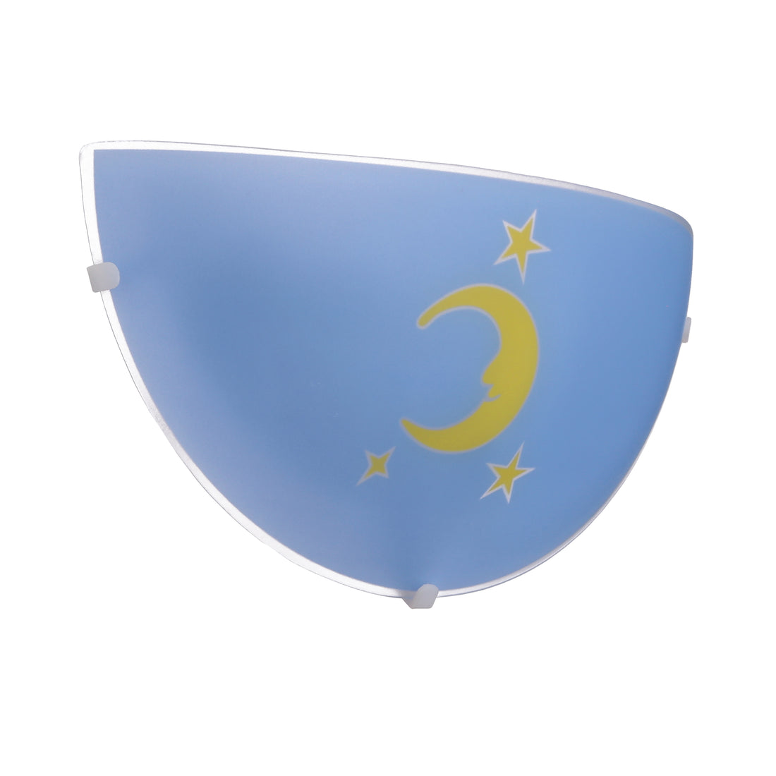 Plafonnier Acier Verre Bleu · Moon · photo 3
