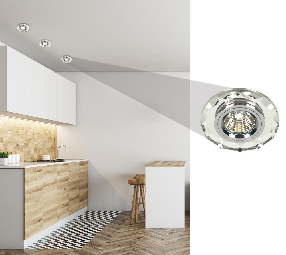 Spot Verre Chromé Transparent · photo 3