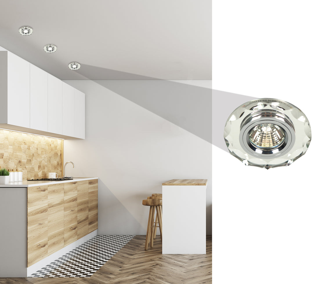 Spot Verre Chromé Transparent · photo 2