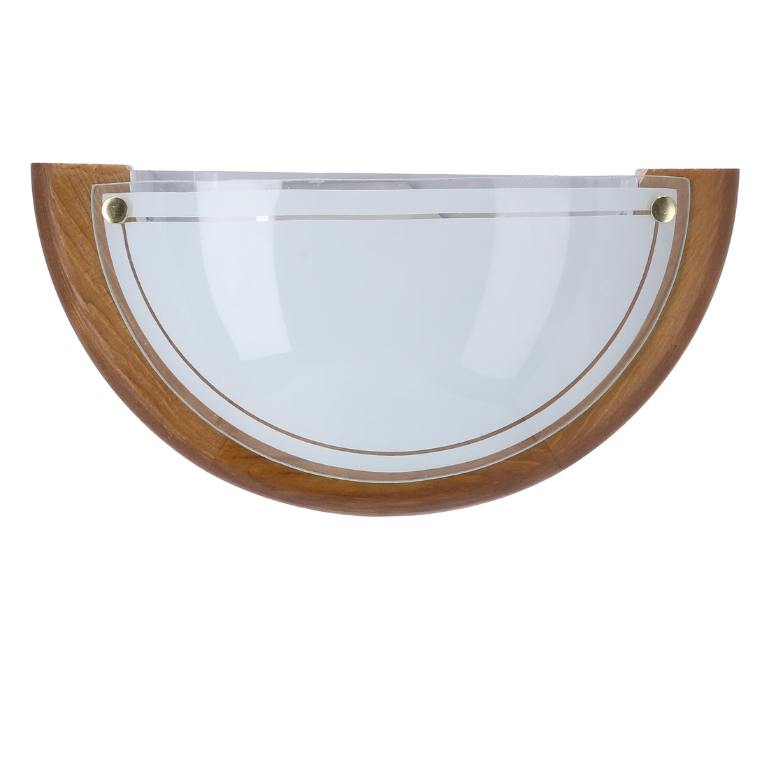 Applique murale Acier Verre Bois Chêne