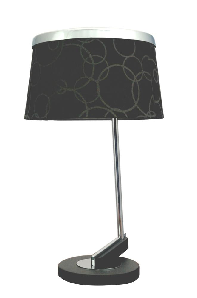 Lampe à poser Acier Tissu Chromé · Impresja