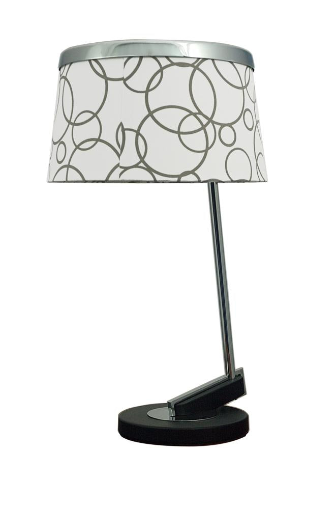 Lampe à poser Acier Tissu Chromé · Impresja