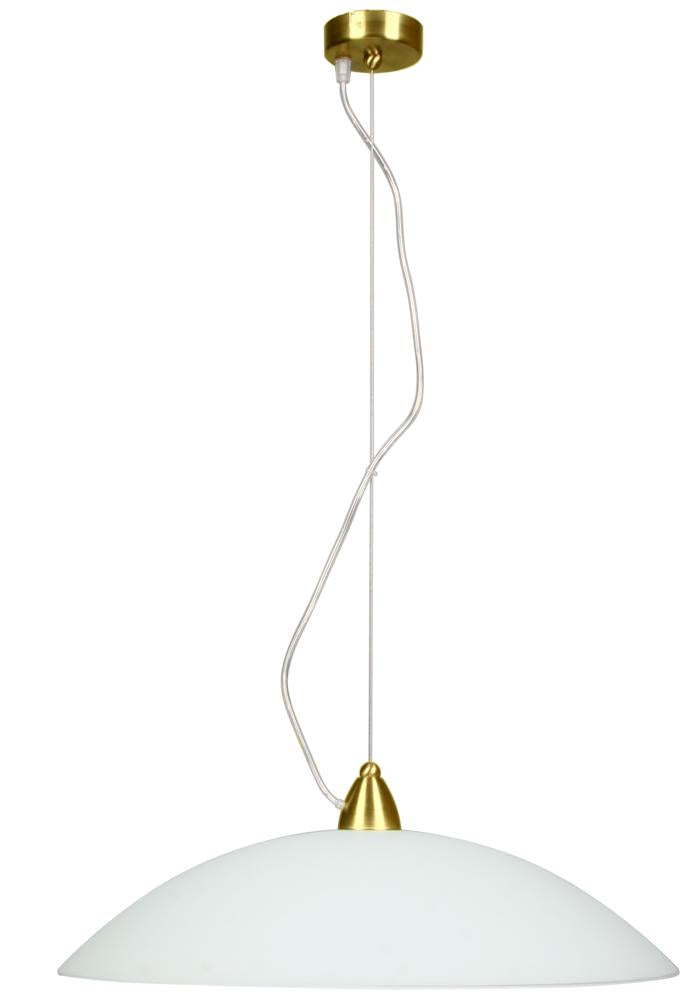Suspension Métal Verre Blanc · Oteo