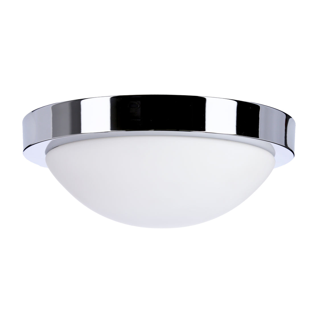 Plafonnier Acier Verre Chromé · Roda