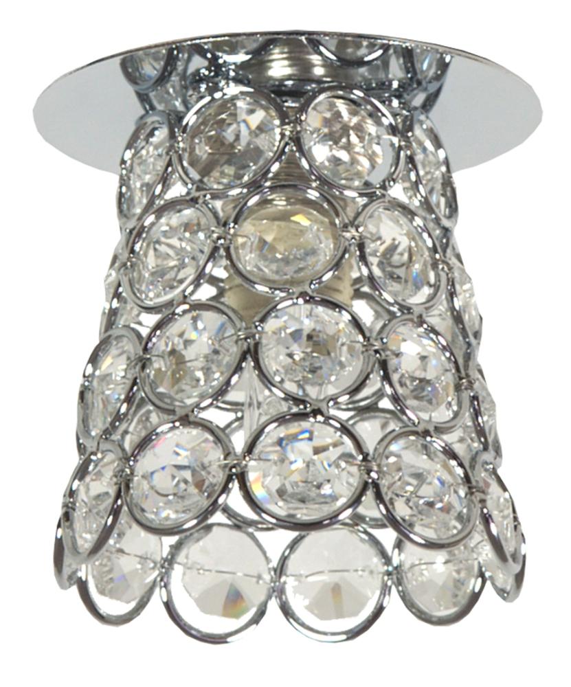 Spot Acier Cristal Chromé Transparent