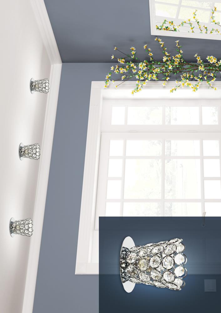 Spot Acier Cristal Chromé Transparent · photo 3