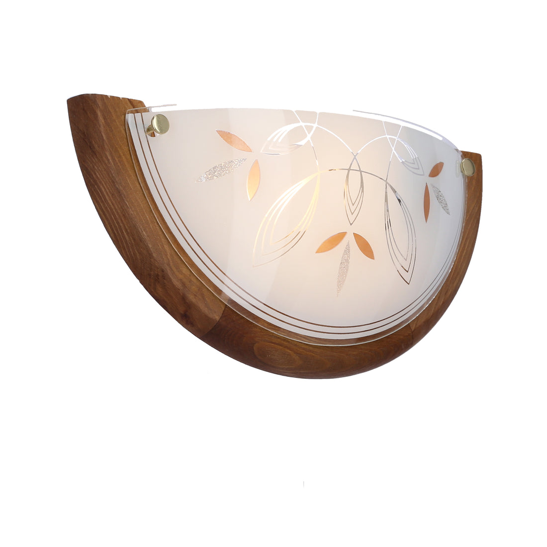 Plafonnier Métal Verre Bois Chêne · Rustica · photo 3