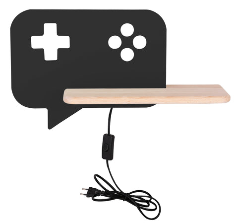 Applique murale LED Bois Noir · Console