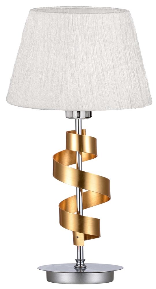 Lampe à poser Acier Tissu Chromé Doré · Denis