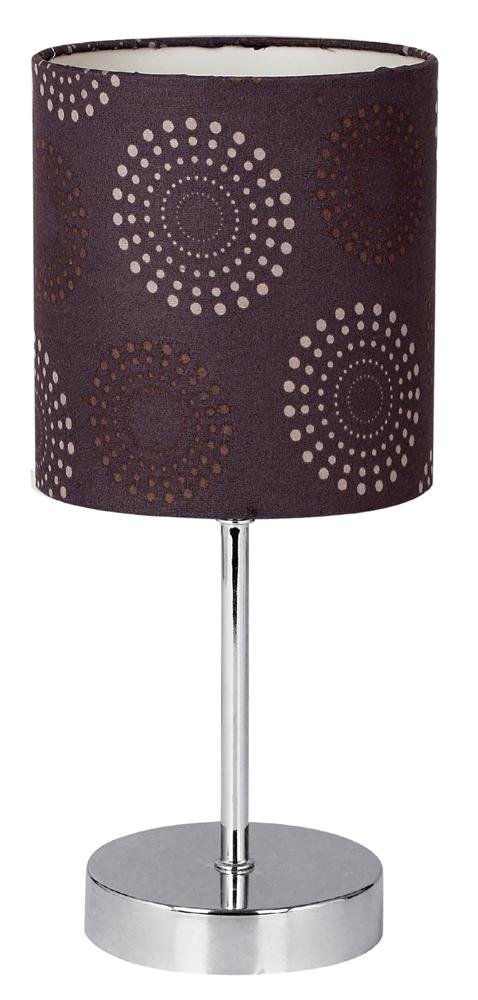 Lampe à poser Acier Tissu Marron · Emily