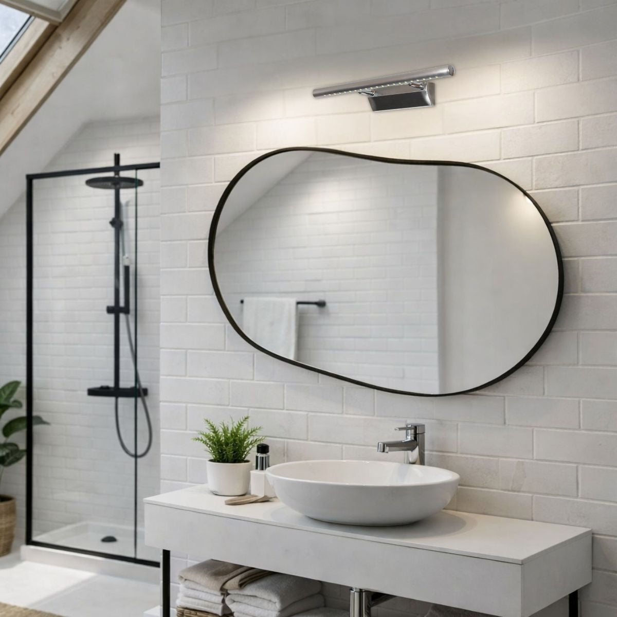 Applique murale LED Acier Satiné · Forte · photo 4