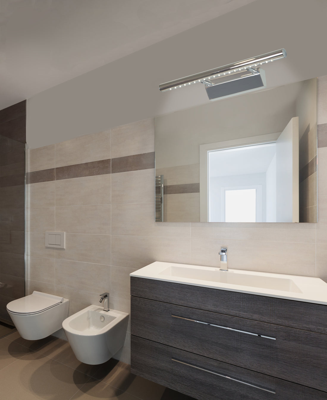 Applique murale LED Acier Chromé · Forte · photo 2