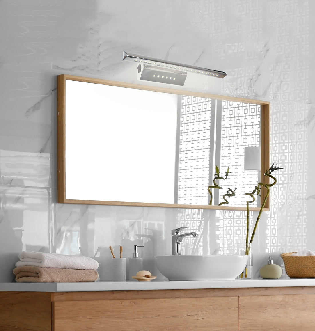 Applique murale 2 Lampes LED Acier Chromé · Forte · photo 3