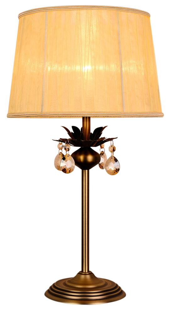 Lampe à poser Acier Tissu Antique Laiton · Adonis
