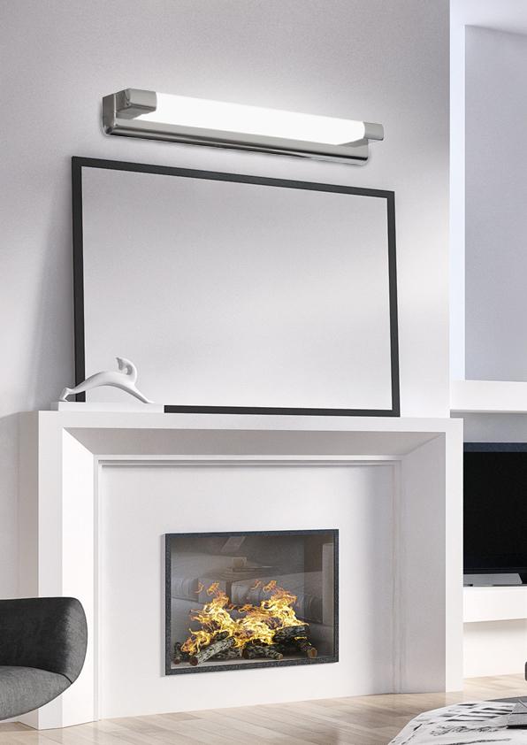 Applique murale LED Acier Composite Chromé · Mia · photo 3