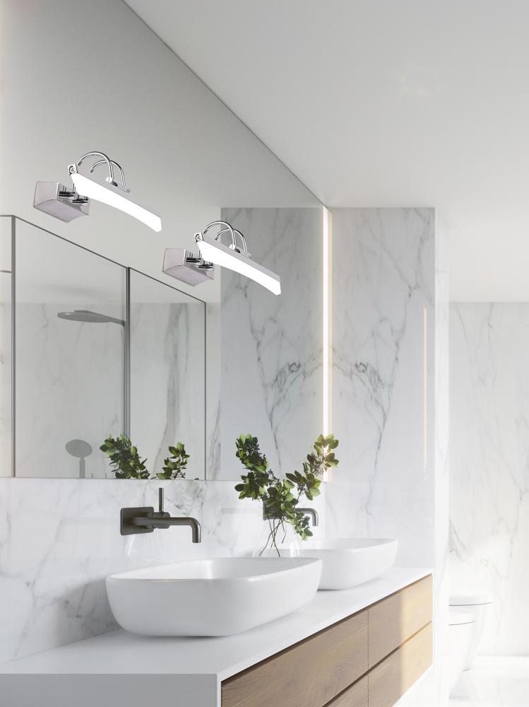 Applique murale LED Acier Composite Chromé · Glory · photo 3
