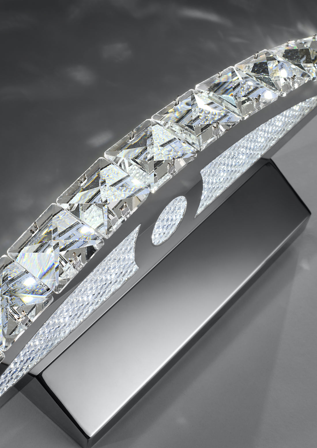 Applique murale LED Acier Verre Cristal Chromé · Arande · photo 2