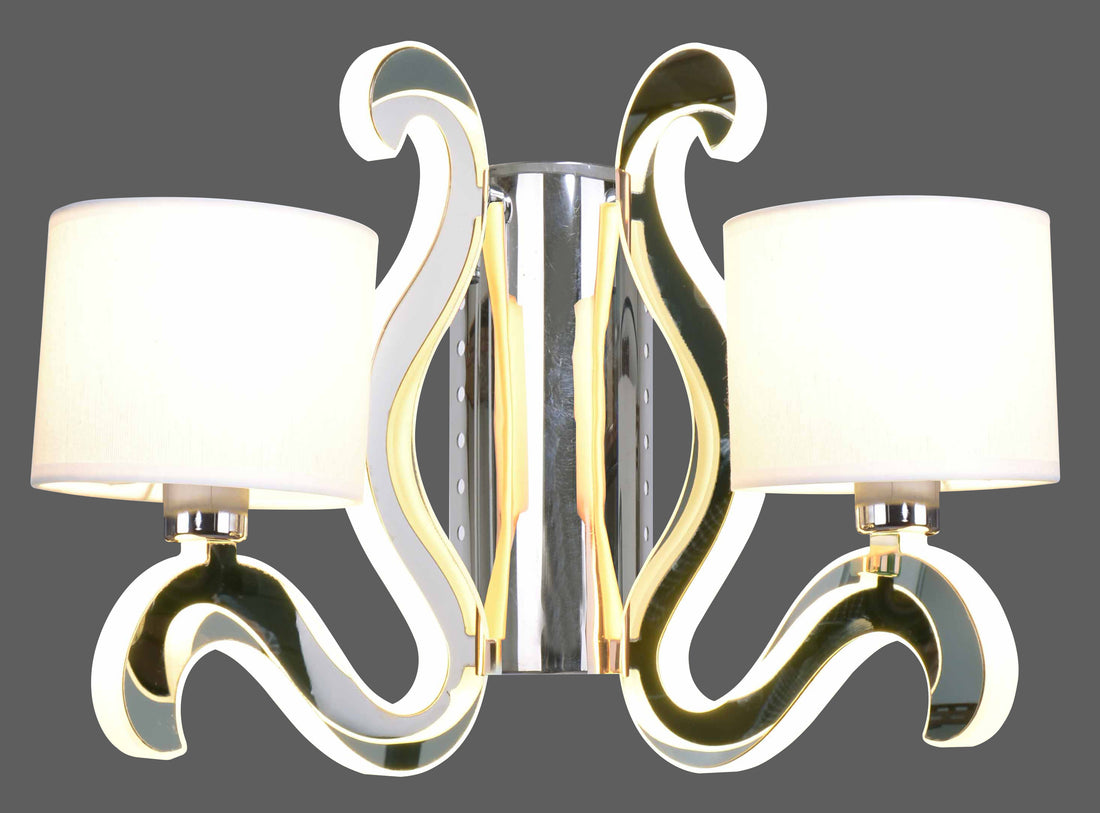 Applique murale 4 Lampes LED Acier Tissu Cuivré · Ambrosia · photo 3
