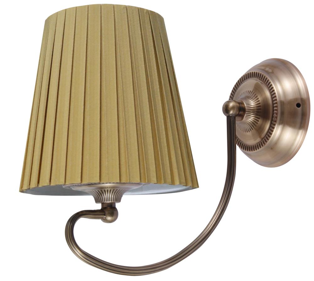 Applique murale Acier Tissu Antique Laiton Honey · Mozart