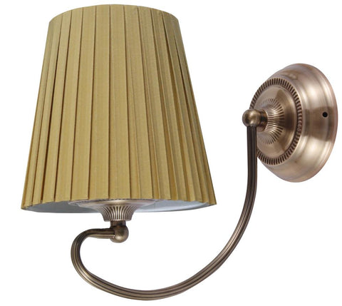 Applique murale Acier Tissu Antique Laiton Honey · Mozart