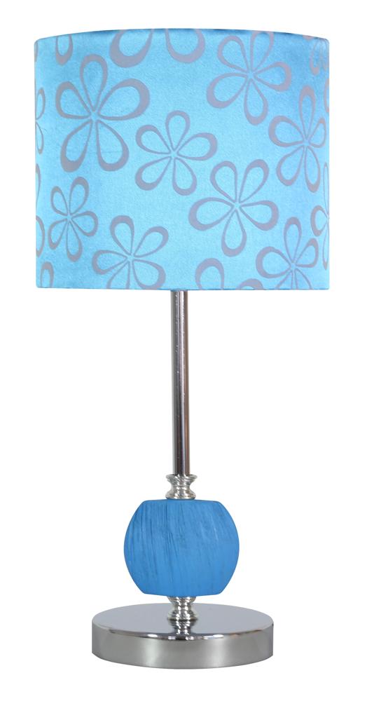 Lampe à poser Acier Tissu Bleu · Cort