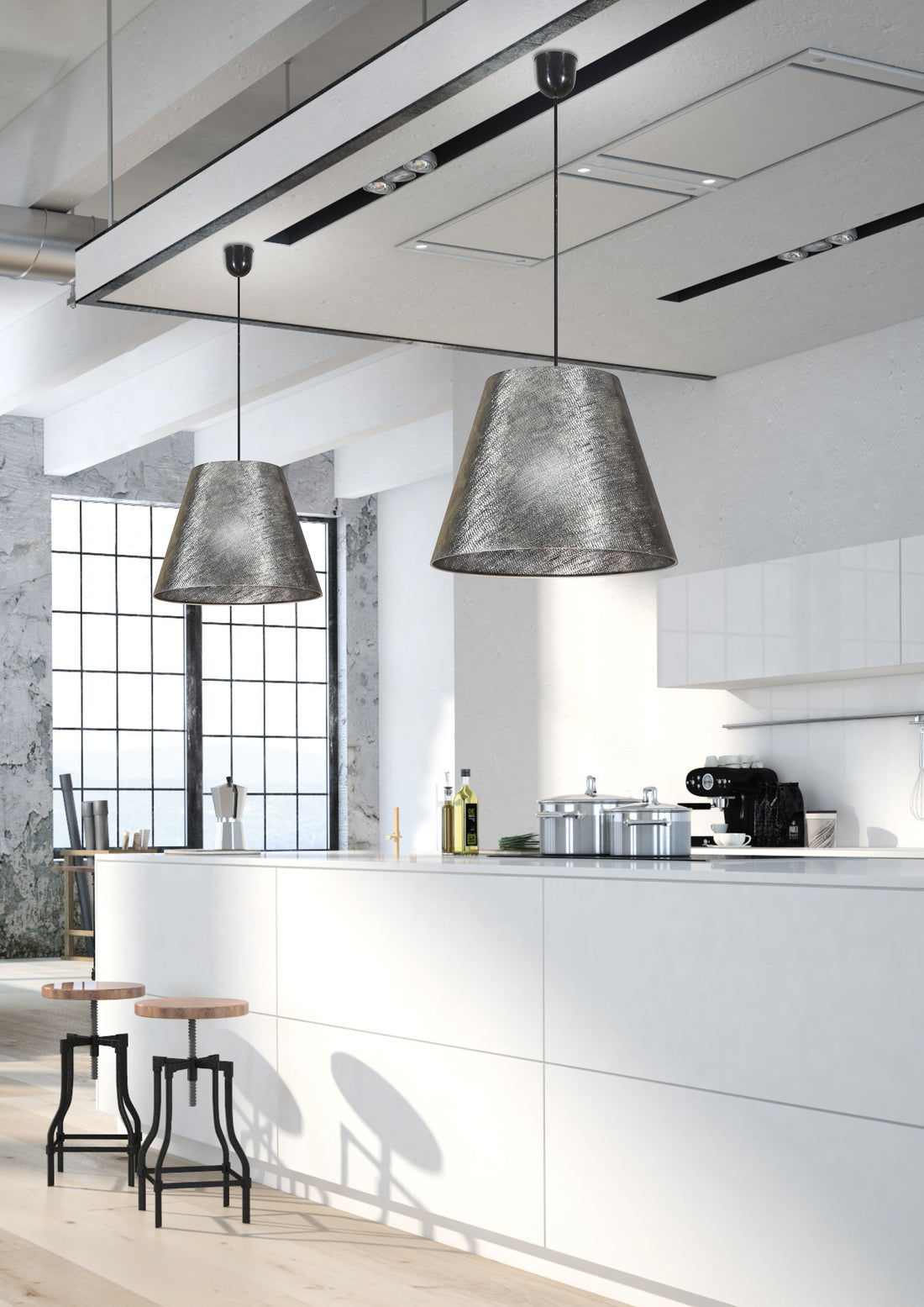 Suspension Composite Argenté Marron · Atino · photo 2