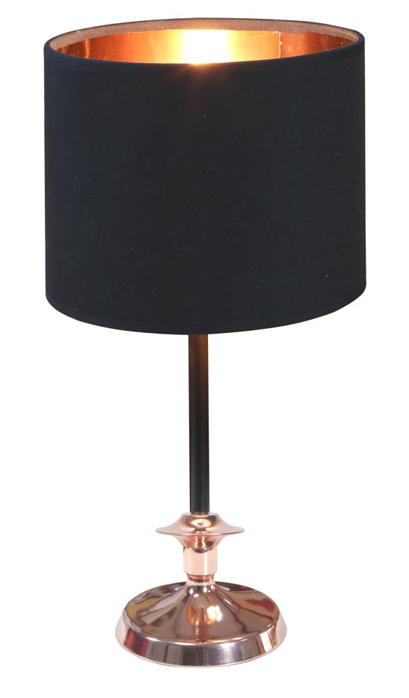 Lampe à poser Acier Tissu Cuivré Noir · Violino