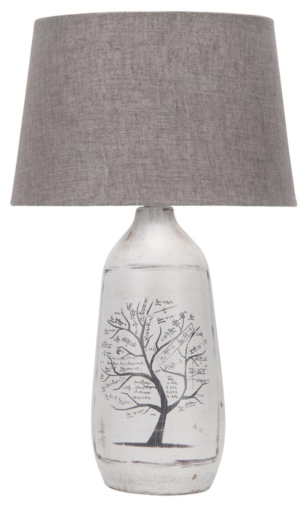 Lampe à poser Tissu Céramique Gris · Walia