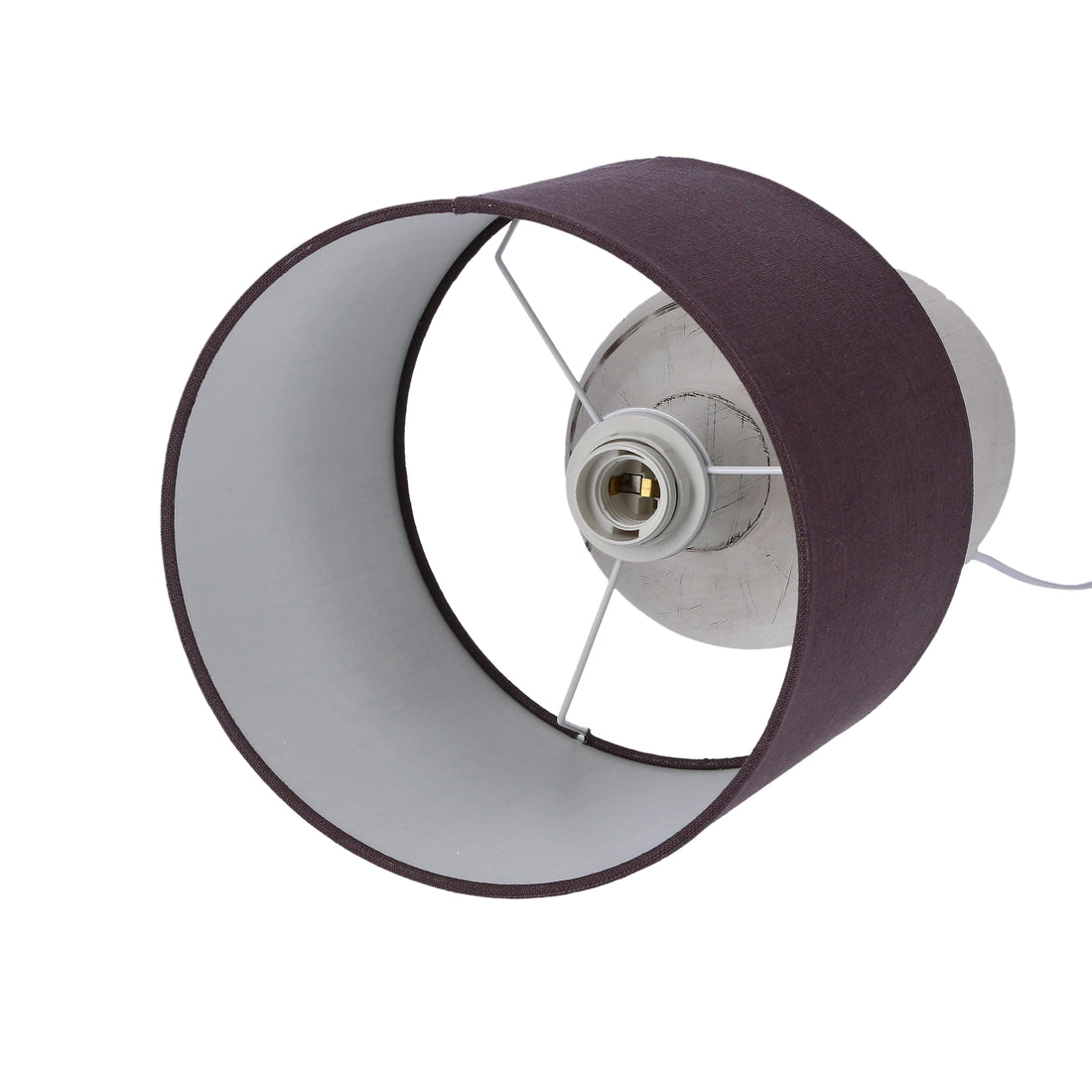 Lampe à poser Tissu Céramique Gris · Walia · photo 2